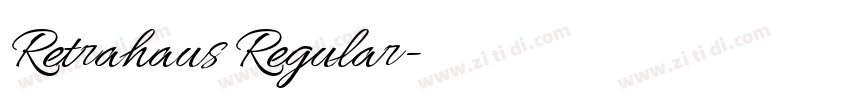 Retrahaus Regular字体转换 Retrahaus Regular字体转换